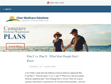Tablet Screenshot of clearmedicaresolutions.com